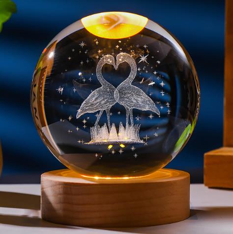 Esfera Cristal Cisnes